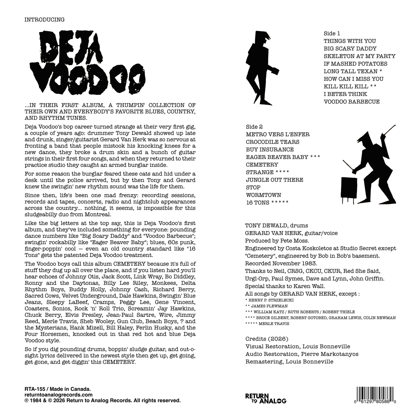 Deja Voodoo - Cemetery LP