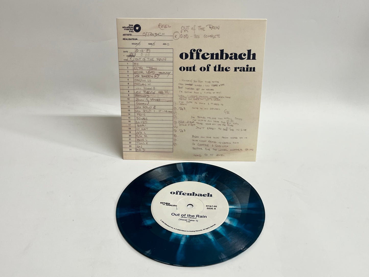 Offenbach - Out of the Rain 45 tours / 7" (édition limitée / Limited Edition)