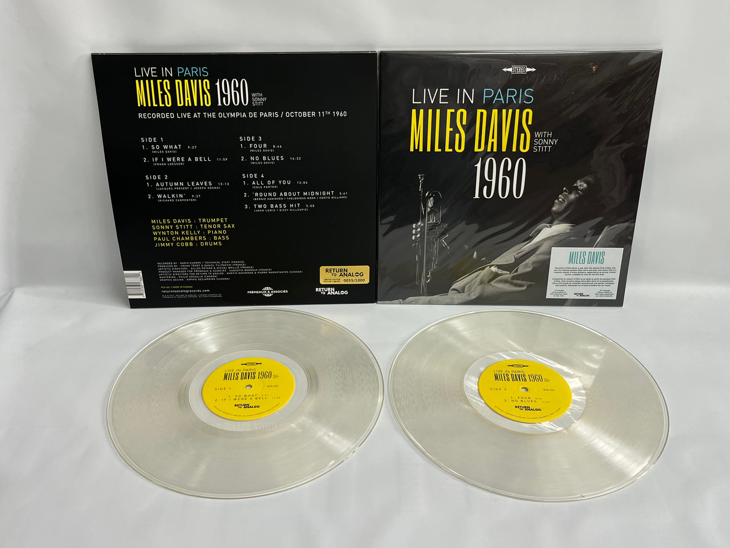 Miles Davis - Live In Paris 1960 (2e pressage sur vinyle transparent)