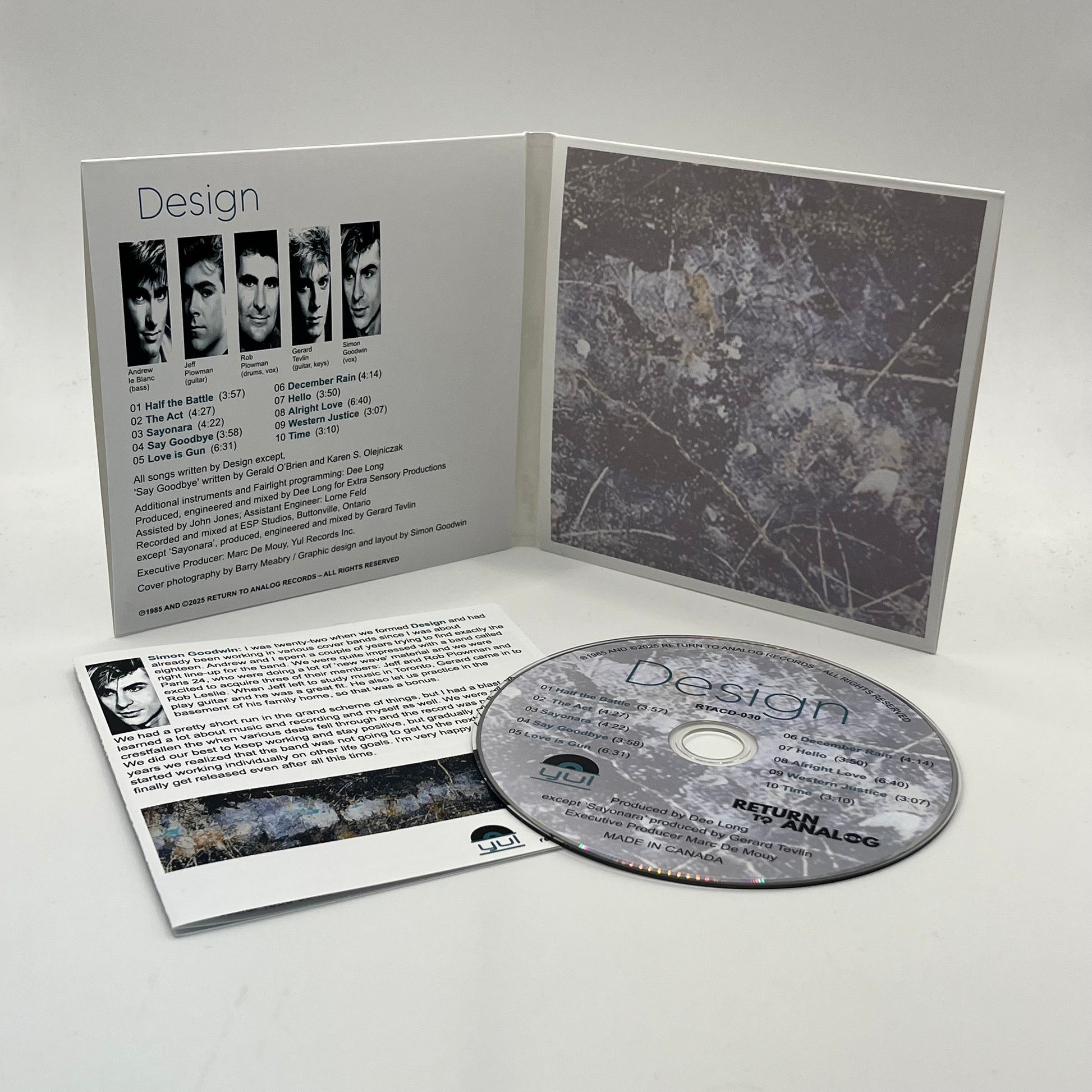 Backlight Design Cd Design- Design CD – Return To Analog Records