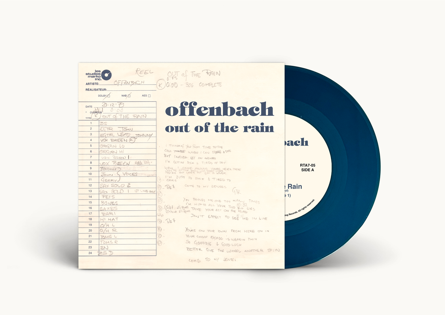 Offenbach - Out of the Rain 45 tours / 7"