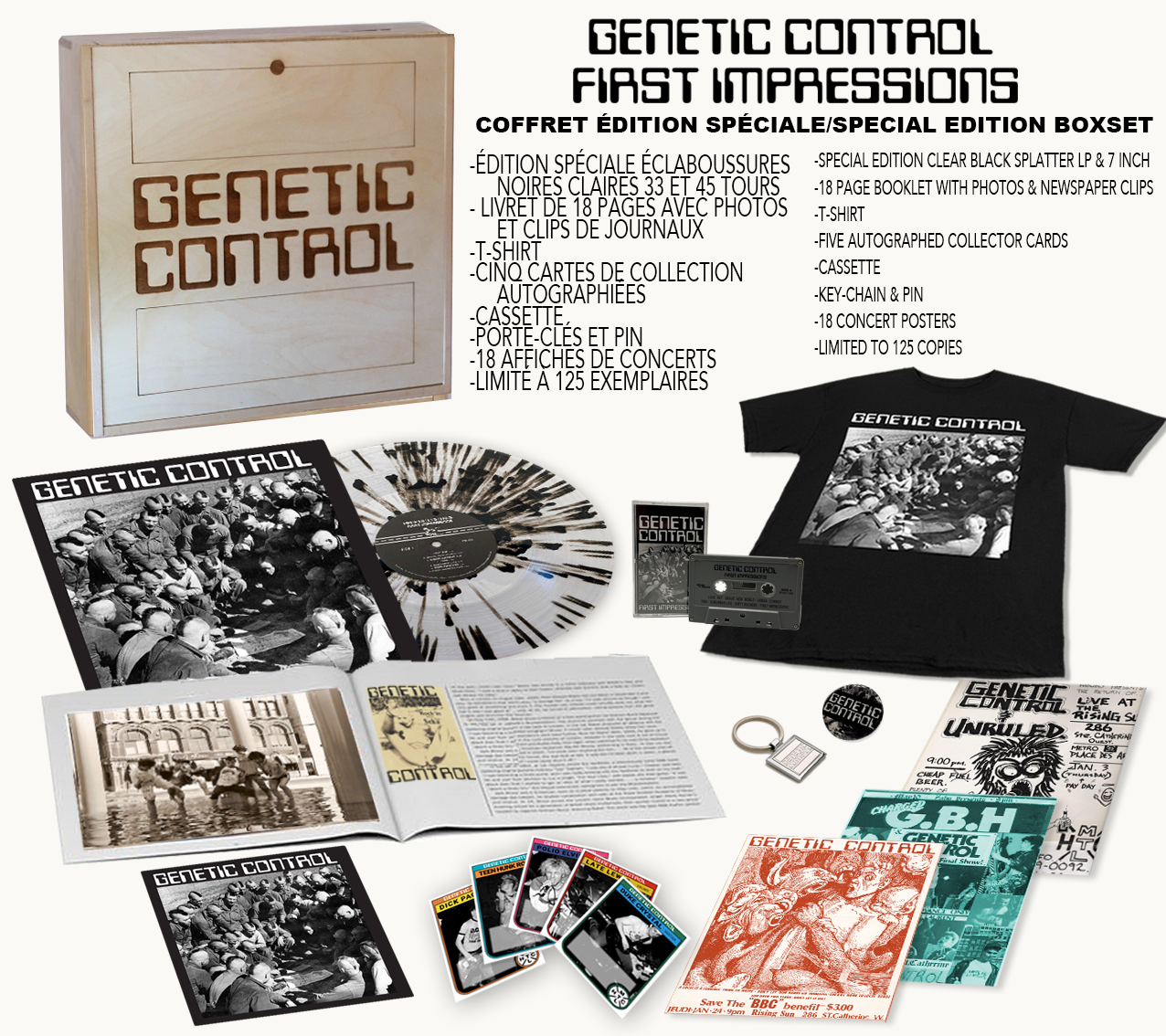 Genetic Control "First Impressions" Coffret en bois en édition limitée/Limited Edition Wood Box set