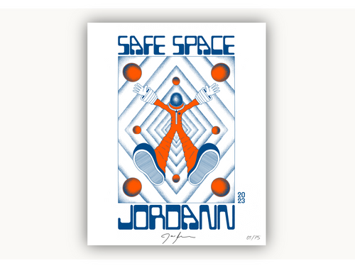 Jordann - Safe Space White Print (Limité à 75 exemplaires)